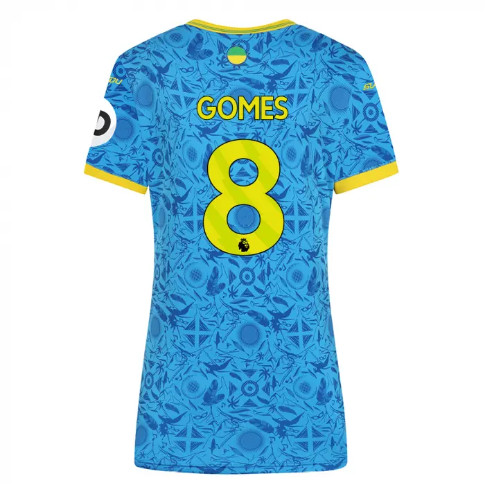 Wolverhampton Wanderers Store | Shop Official 2025-26 Wolves Third Shirt – Womens GOMES 8 Wolves Gear